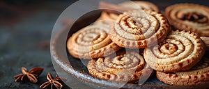 Aromatic Cinnamon Spirals: A Symphony of Flavor. Concept Cinnamon recipes, Sweet treats, Baking