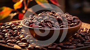 Aromatic Elixirs Unveiled: Coffee Beans\' Journey from Plantation to Cup. Generative AI