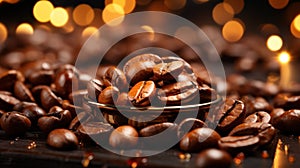 Aromatic Elixirs Unveiled: Coffee Beans\' Journey from Plantation to Cup. Generative AI