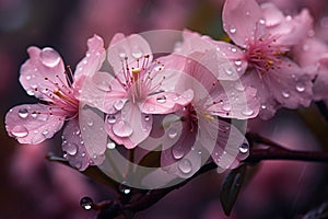 Aromatic Flower blossom drop. Generate Ai