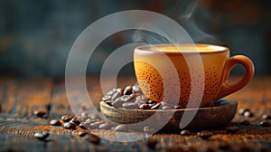 Aromatic Fresh Brewed Coffee in a Bespoke Mug