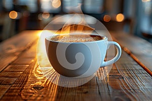 Aromatic Fresh Brewed Coffee in a Bespoke Mug