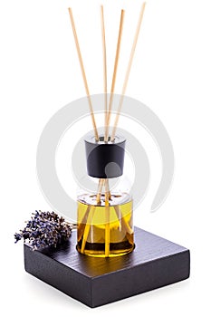 Aromatic lavender oil fragrant object isolated