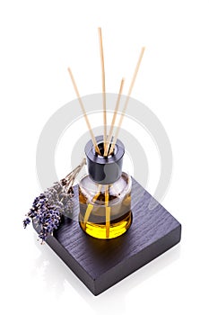 Aromatic lavender oil fragrant object isolated