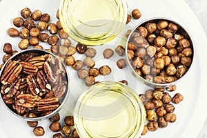 Aromatic nut oil bottle