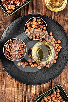 Aromatic nut oil bottle