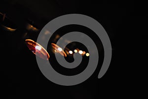 Aromatic, romantic, red candles