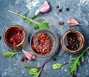 Aromatic spices and herbs
