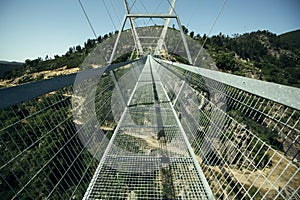 Arouca 516 suspension bridge in the municipality of Arouca, Portugal.