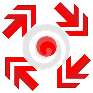 Around arrow Isolated Vector icon which can easily modify or edit