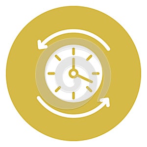 Around the clock Isolated Vector Icon which can easily modify