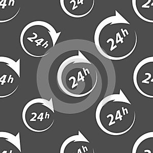 Around clock seamless pattern