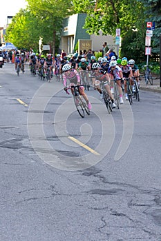 Around Turn at Womens Uptown Criterium