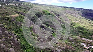 Around the Vital Basin on Reunion Island seen from the sky