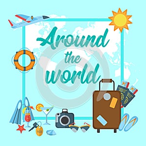 Around the world poster