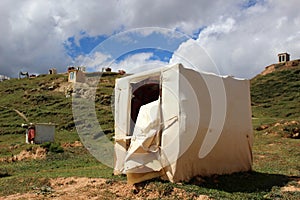 Around the Yarchen Gar Yaqen Orgyan Temple in Amdo Tibet, Chin