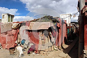 Around the Yarchen Gar Yaqen Orgyan Temple in Amdo Tibet, Chin