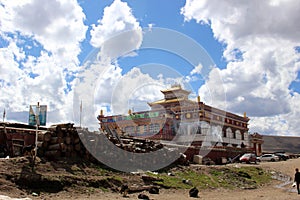 Around the Yarchen Gar Yaqen Orgyan Temple in Amdo Tibet, Chin