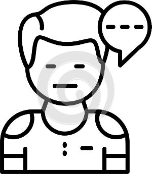 Arousal Outline Vector Icon