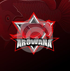 Arowana fish logo