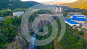 Arpa river passing by Armenian town Jermuk photo