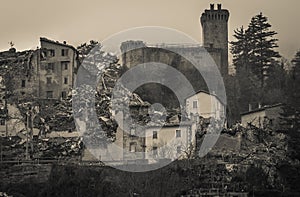 Arquata del Tronto medieval village destroyed by the earthquake photo