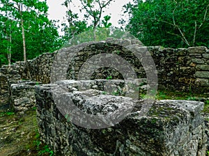 Arqueological maya zone of Coba