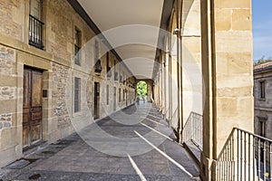 Arquillos passage in the historic center of Vitoria Gasteiz