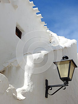 Arquitectura del mediterraneo. Binibeca vell. Menorca. Islas Baleares.