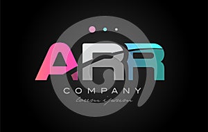 ARR a r r three letter logo icon design photo