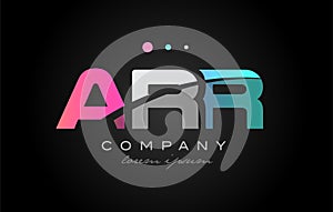 ARR a r r three letter logo icon design