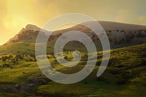 Arraba fields and Gorbea mountain