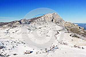 Arraba fields in Gorbea on winter