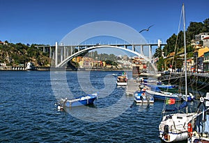 Arrabida bridge of Douro river in Porto photo