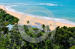 Arraial d`Ajuda district of the Brazilian municipality of Porto Seguro, on the coast of the state of Bahia photo