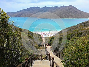 Arraial do Cabo Beach in Rio de Janeiro summer