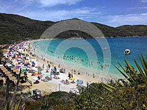 Arraial do Cabo Beach in Rio de Janeiro summer