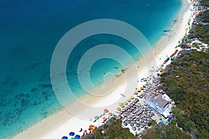 Arraial do Cabo, Brazil: Aerial view of a brazilian caribbean`s beach