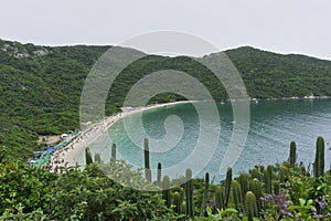 Arraial do Cabo, Praia do Forno Tropical beach view, Brazil, South America