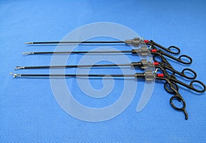Arranged Laparoscopic Surgical Instruments