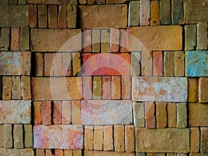 arrangement of bricks wallpapper background