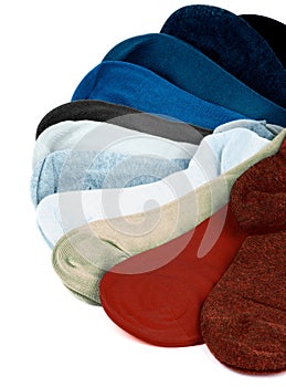 Arrangement of Colored Socks