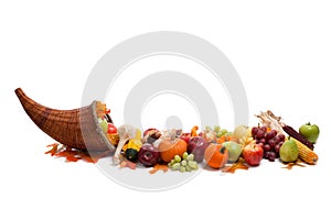 Arrangement of fall fruits and vegetables