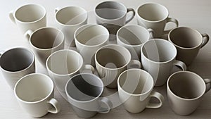 Arrangement highlights slight variations in design emphasizing