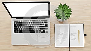 Arrangement is neat and organized providing a clean minimalist workspace