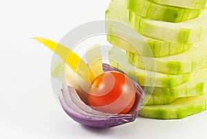 Arrangement of the vegetable