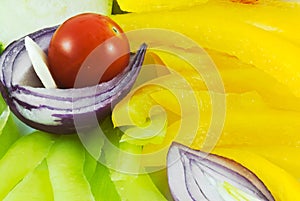 Arrangement of the vegetable