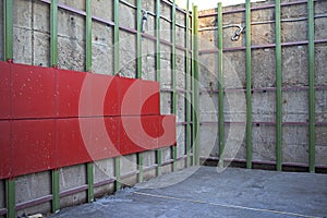 Arrangement of ventilated facade.