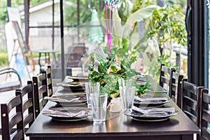 Arranging the table in advance For leading restaurants and class