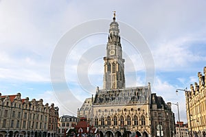 Arras city centre town square, France